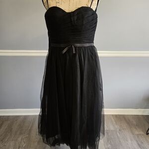 Elegant Black Strapless Dress